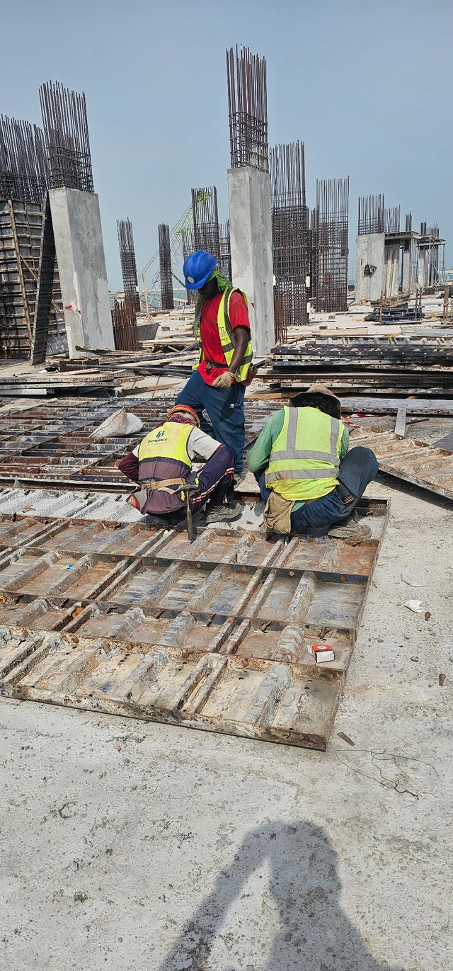 Formwork preparation — supplied project photograph