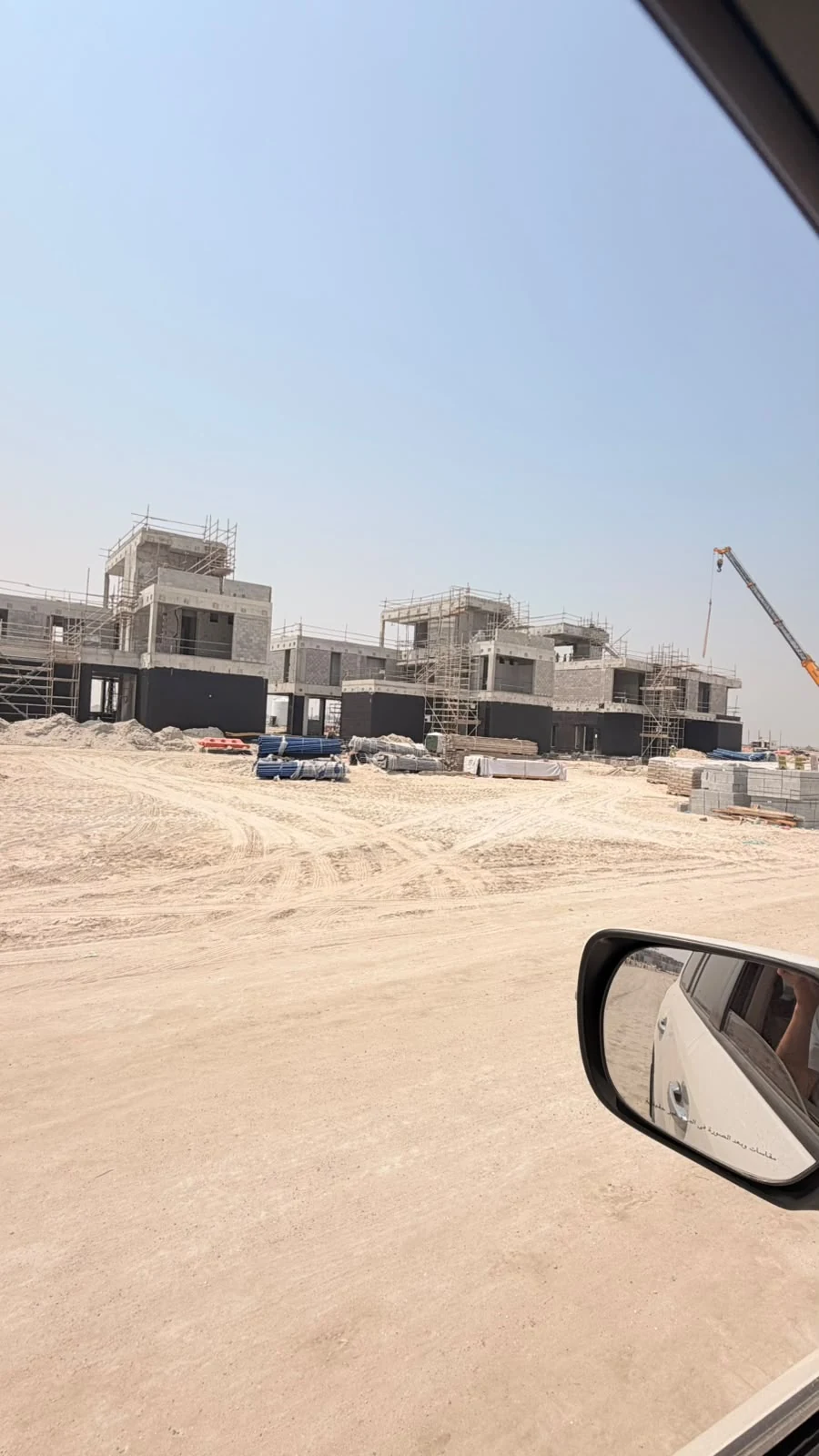 Client-supplied construction photograph accompanying Parking Construction