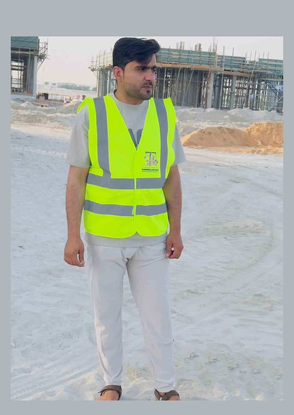 Supplied photo of site team